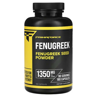 Primaforce Fenugreek 675mg 180 Capsules - Boost Male Libido & Hormones