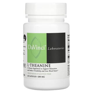 Support Relaxation with L-Theanine by DaVinci Laboratories - 200mg, 60 Capsules