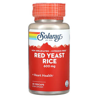 Solaray Red Yeast Rice Supplement for Heart Health - 45 VegCaps