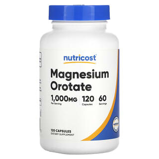 Nutricost Magnesium Orotate - 120 Capsules, 500mg per Capsule, Non-GMO