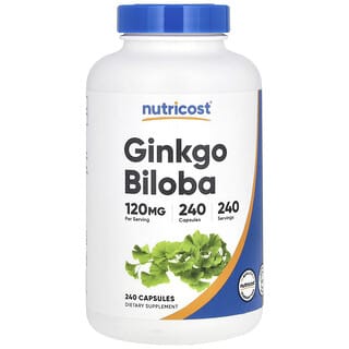 Nutricost Ginkgo Biloba 120mg 240 Capsules for Cognitive Support