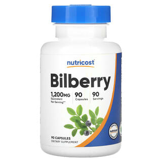 Nutricost Bilberry 1200mg, 90 Capsules, Gluten Free, Non-GMO
