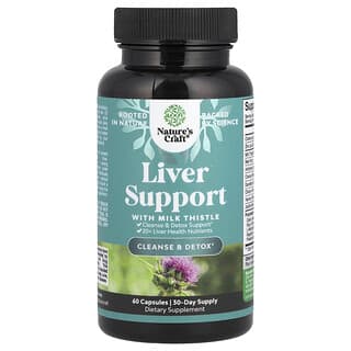 Nature's Craft Liver Support Supplement with Milk Thistle 60 Capsules
