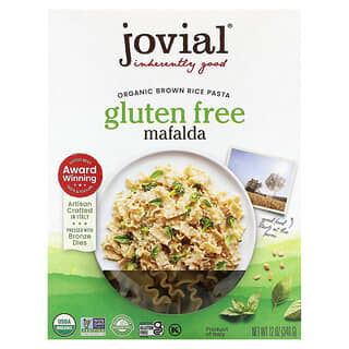 Organic Brown Rice Mafalda Pasta, Artisan Crafted in Italy, 12 oz