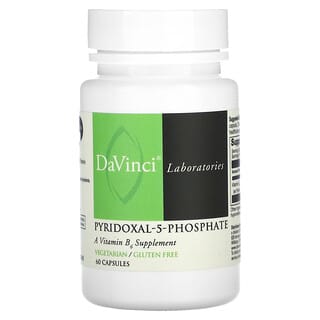Pyridoxal-5-Phosphate Vitamin B6 Supplement by DaVinci Laboratories, 60 Capsules
