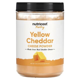 Nutricost Yellow Cheddar Cheese Powder, 40.5 oz - Real Cheddar Flavor