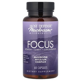 Host Defense Focus: Boost Concentration & Clarity with Vegan Mushroom Supplement