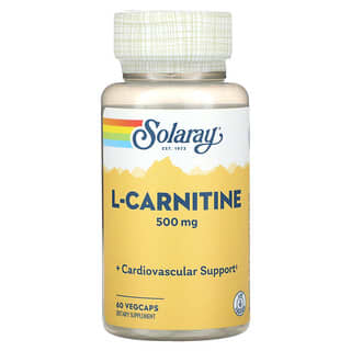 Solaray L-Carnitine 500mg for Cardiovascular Support - 60 Vegcaps