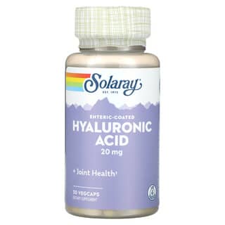 Solaray Hyaluronic Acid 20mg for Joint Health & Moisturizing