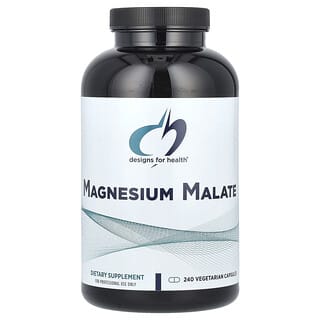 Magnesium Malate Dietary Supplement by Designs For Health - 240 Capsules