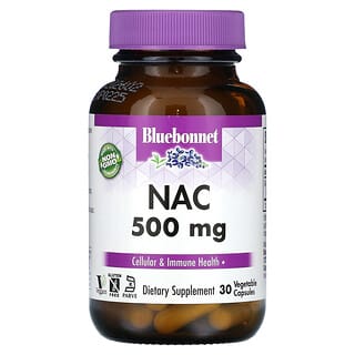 Bluebonnet Nutrition NAC 500mg Capsules for Cellular Health & Immunity
