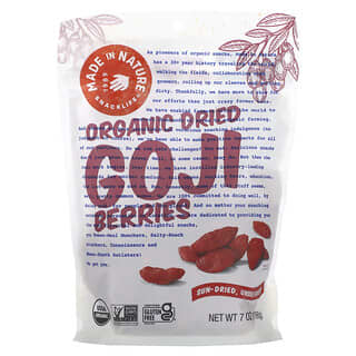 Organic Goji Berries, 7 oz, USDA Certified, Non-GMO, Gluten-Free, Dried