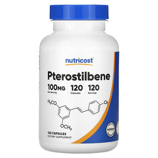 Pterostilbene Supplement by Nutricost - 100 mg, 120 Capsules