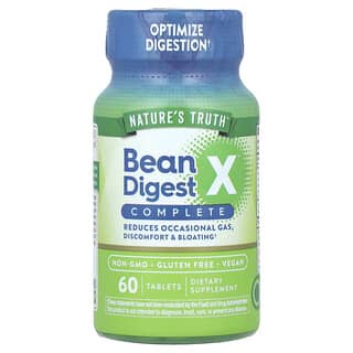 Nature's Truth Bean Digest X Complete - 60 Tablets for Occasional Gas Relief