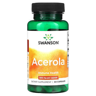 Boost Your Immune System with Acerola Cherry Supplements - 500mg, 60 Capsules