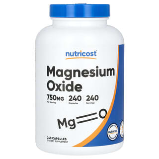 Nutricost Magnesium Oxide Supplement - 750mg, 240 Capsules