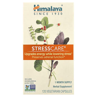 Himalaya StressCare 120 Vegetarian Capsules for Stress Relief & Energy