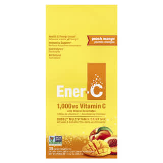Ener-C Peach Mango Bubbly Multivitamin Drink Mix - 30 Packets