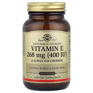 Solgar Vitamin E 268mg 100 Softgels for Immune Support