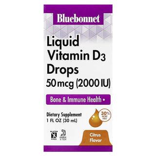Boost Immunity with Bluebonnet Liquid Vitamin D3 Drops 50 mcg (2000 IU)