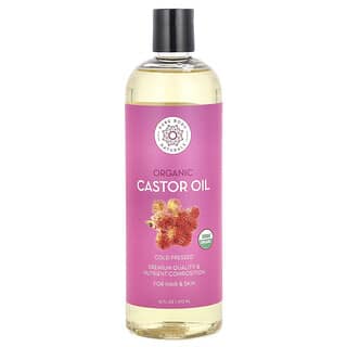 Cold Pressed USDA Organic Castor Oil for Skin & Hair Care, 16 fl oz