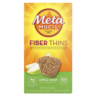 Metamucil Apple Crisp Fiber Thins - 12 Packets (0.77 oz each)