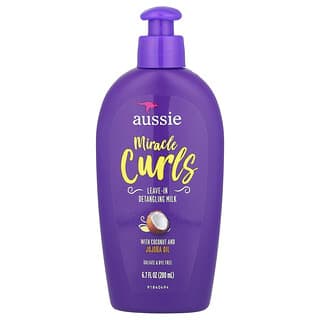 Aussie Detangling Milk for Tangled Hair, Coconut & Jojoba Oil, 200ml