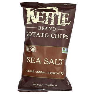 Kettle Brand Sea Salt Chips, Gluten-Free, Non-GMO, 5 oz (141g)