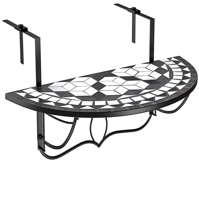 Balcony Hanging Table Oriental Mosaic Foldable
