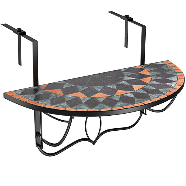 Balcony Hanging Table Roman Terracotta Foldable