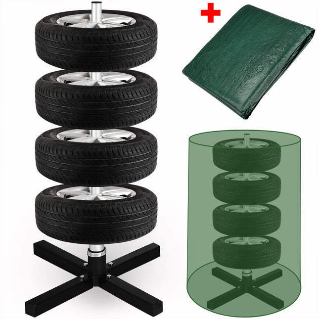 Aluminium Tyre Stand and Protective Cover