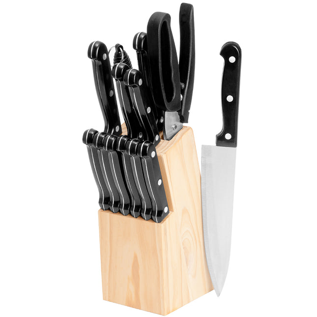 14pcs Knife Set with Knife Block