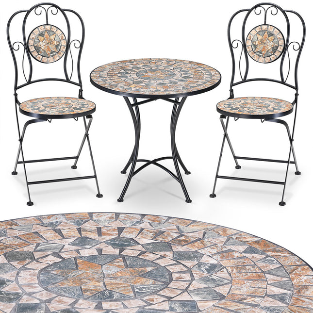 2 Seat Bistro Set Malaga Mosaic