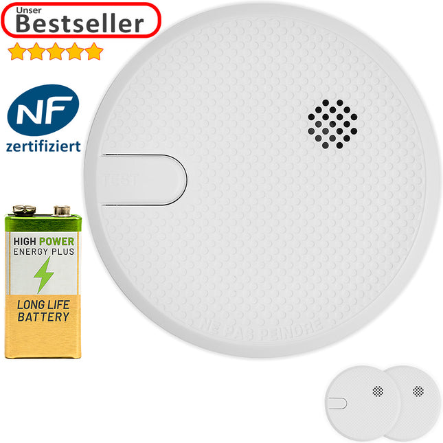 2x Smoke Detector Batteries included