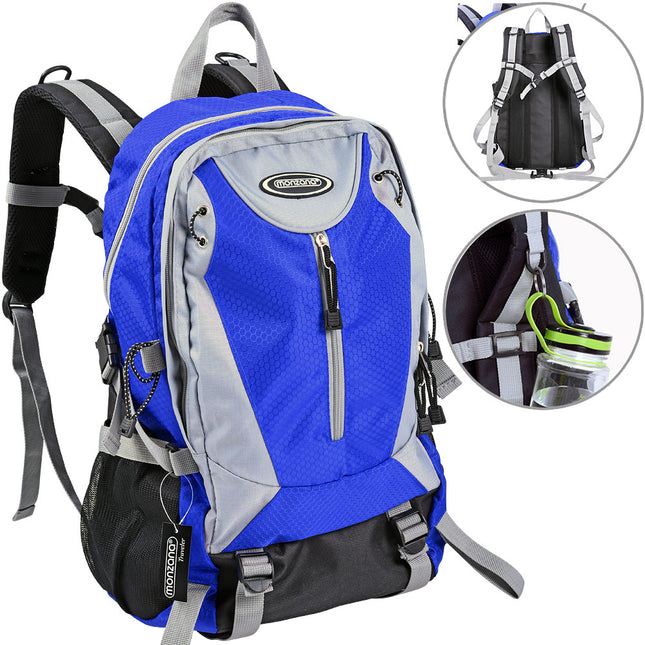 Backpack OutdoorSport 40l, 17x34x51cm, black blue grey