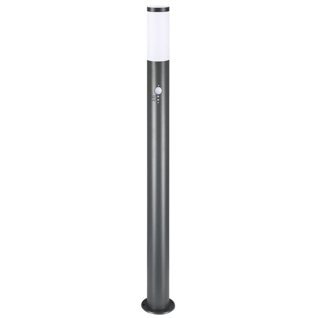 Post Light Ivy Stainless Steel anthracite with Motion Sensor