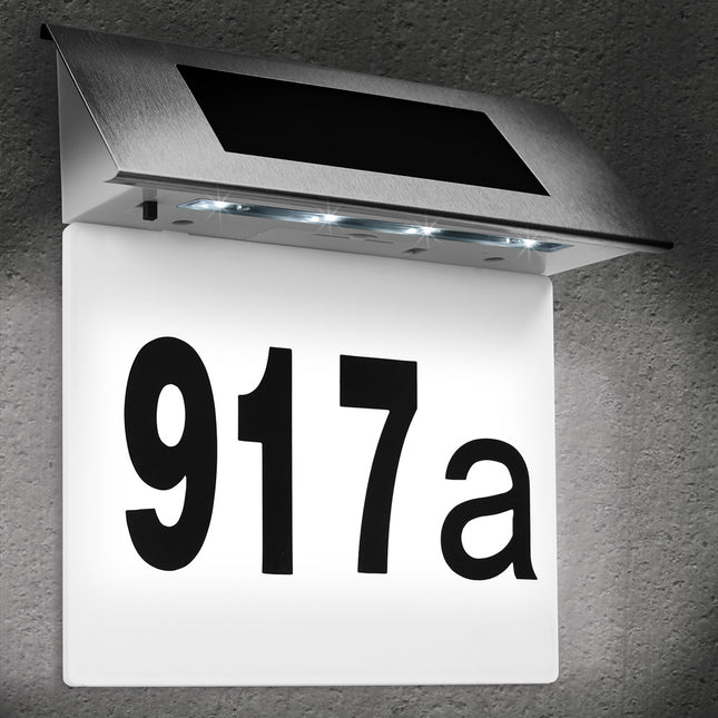 Solar House Number White