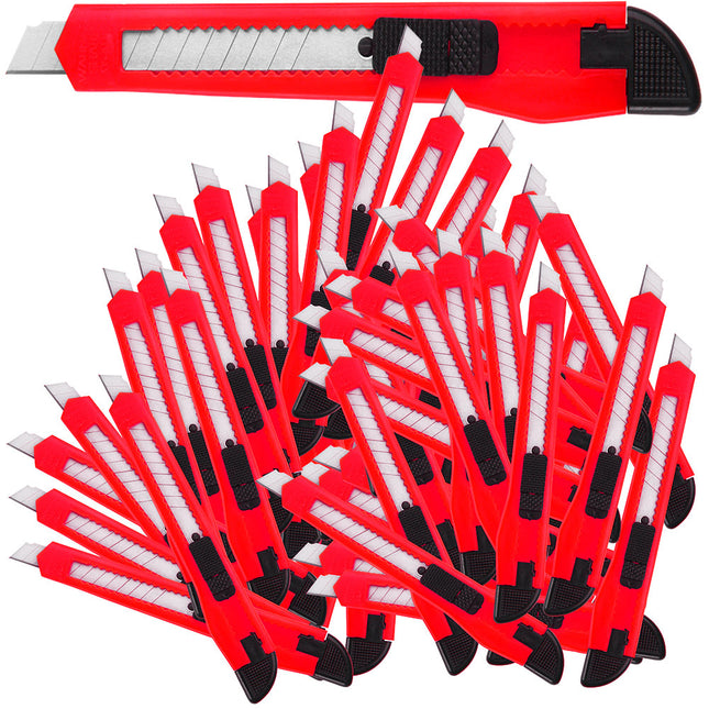 200 x Cutter Knives Retractable Snap Off With Blades Value Pack