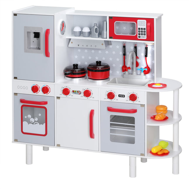 Play Kitchen Wood incl 38 Accessories 3x1x3ft