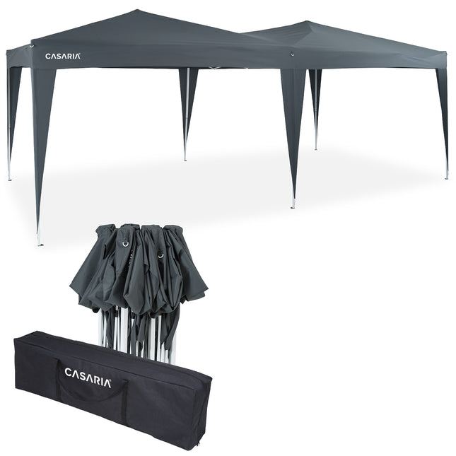 Pop Up Gazebo Anthracite 3x6m
