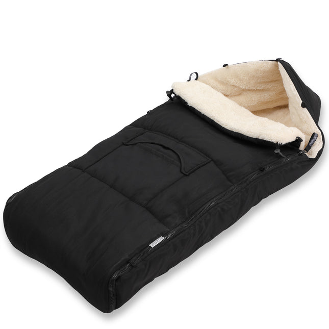 Baby Footmuff Black/Beige Universal Fit