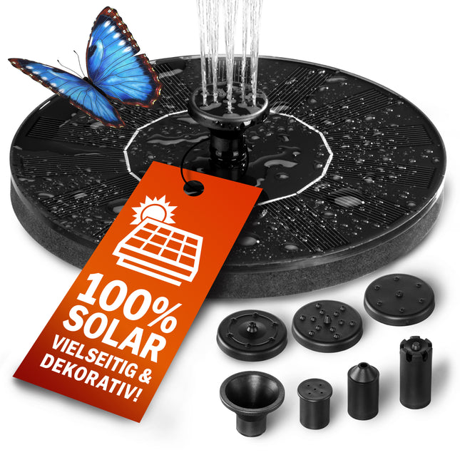 Solar Fountain Solar Panel 150 l/h Garden Pond