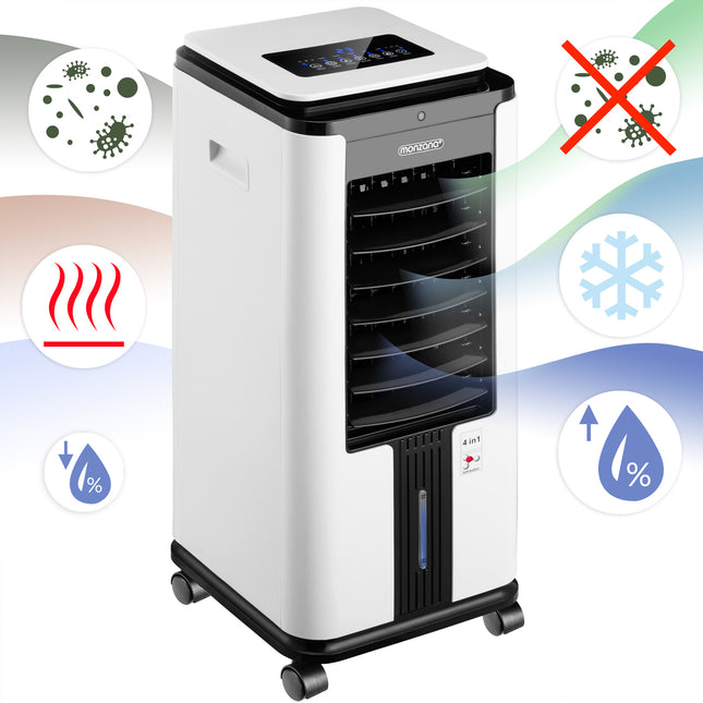 4in1 Portable Air Cooler White/Black 7L 75W