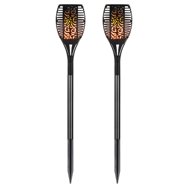 2 Pieces Set Solar Garden Light 51 LEDs Lantern