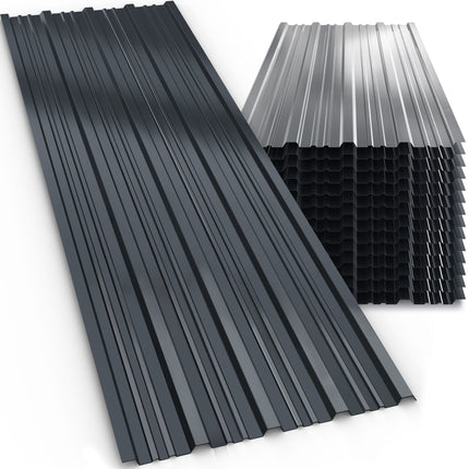 Trapezoidal Sheet 14 Set Anthracite 110x46cm 7m²