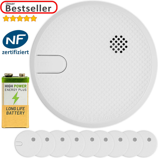 9x Smoke Detector Batteries included
