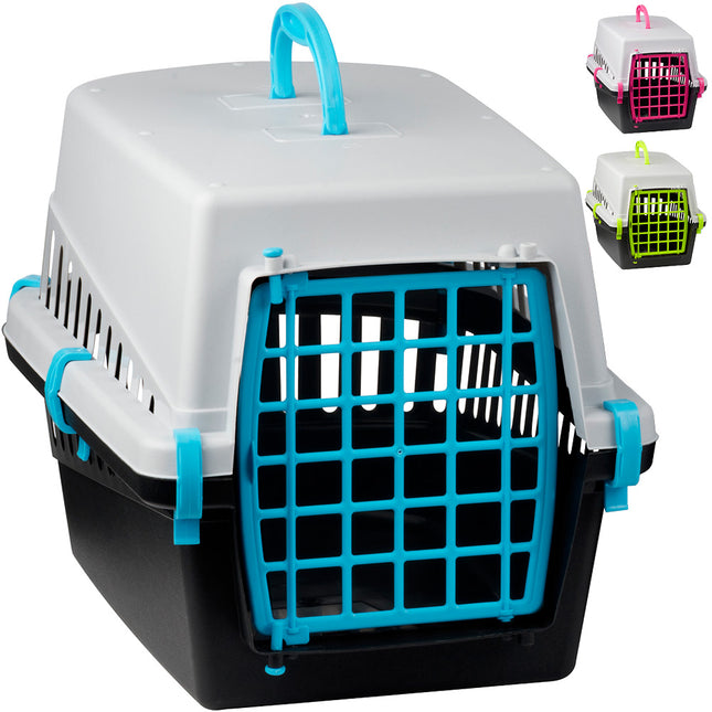 Animal transport box for dogs & cats - 50 x 33 x 32 cm - with lockable door